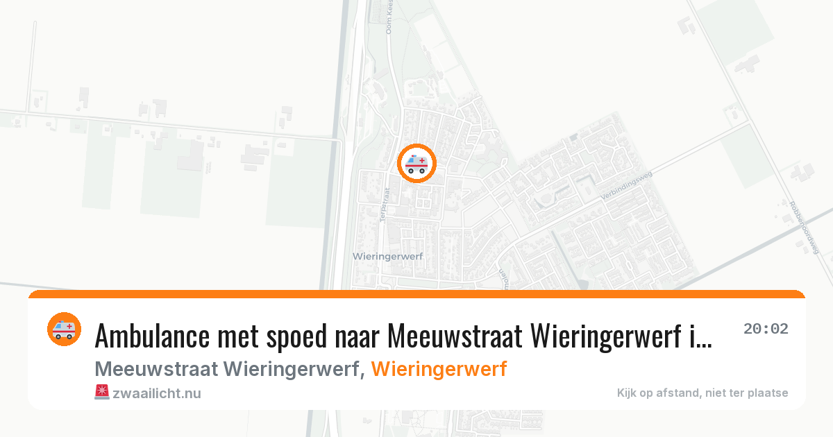 Ambulance met spoed naar Meeuwstraat Wieringerwerf in Wieringerwerf — 21 mei 2026