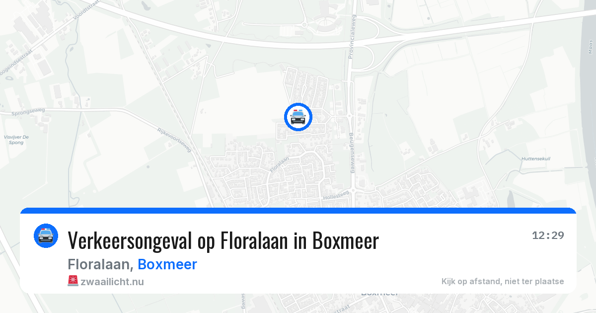 Verkeersongeval op Floralaan in Boxmeer — 13 jul 2026