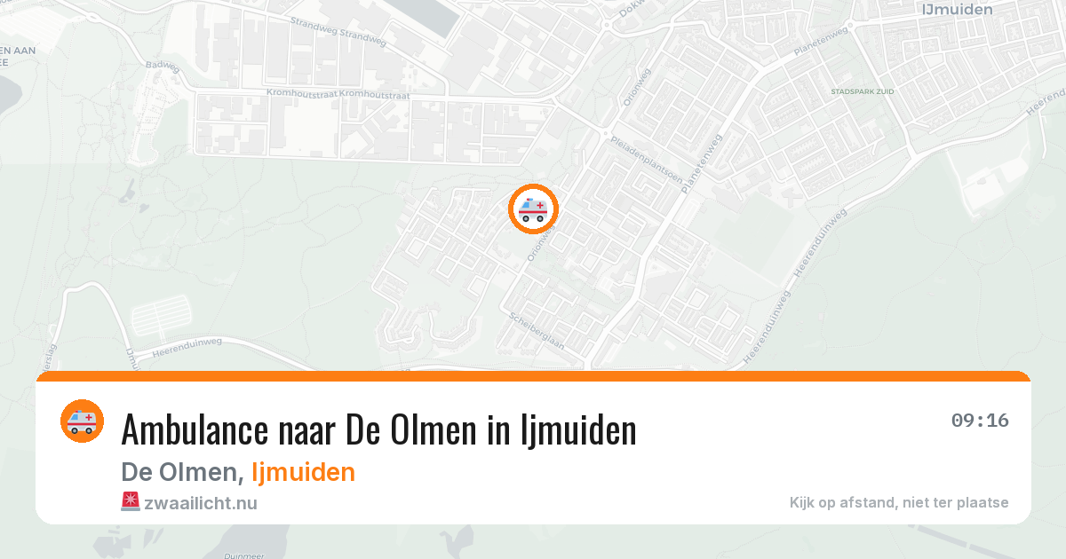 Ambulance naar De Olmen in Ijmuiden — 12 jul 2026
