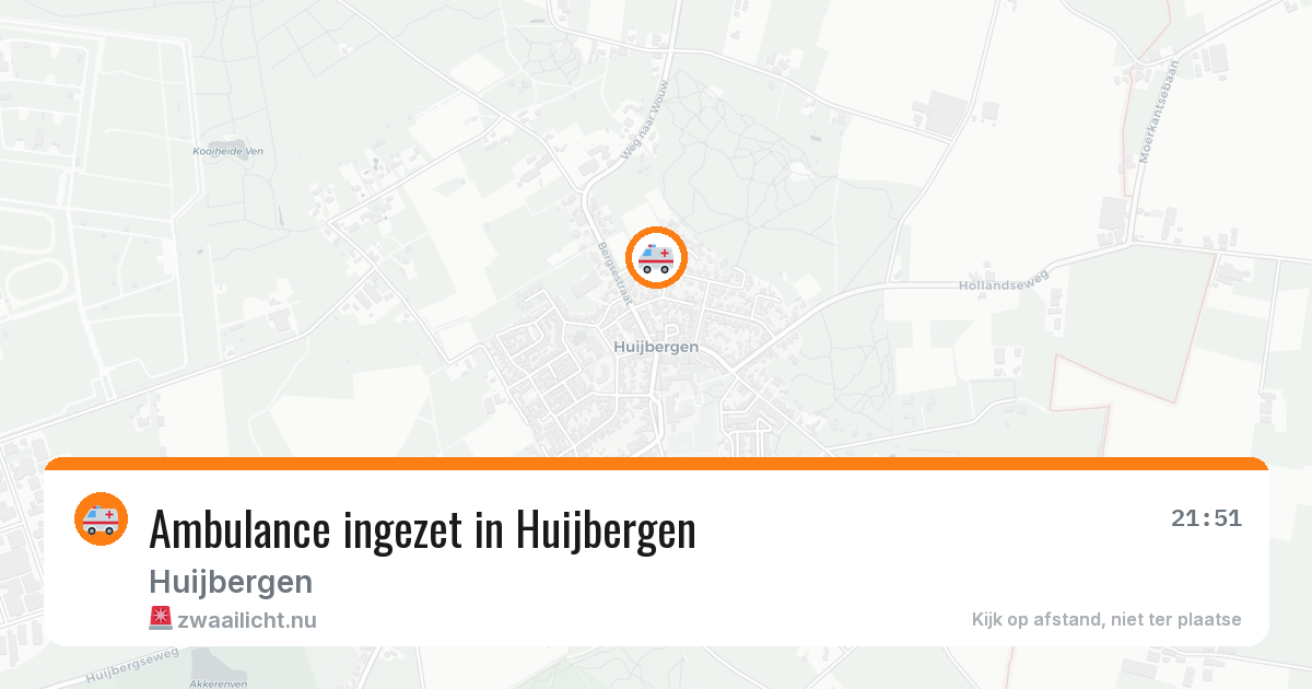 Ambulance ingezet in Huijbergen — 23 jul 2026