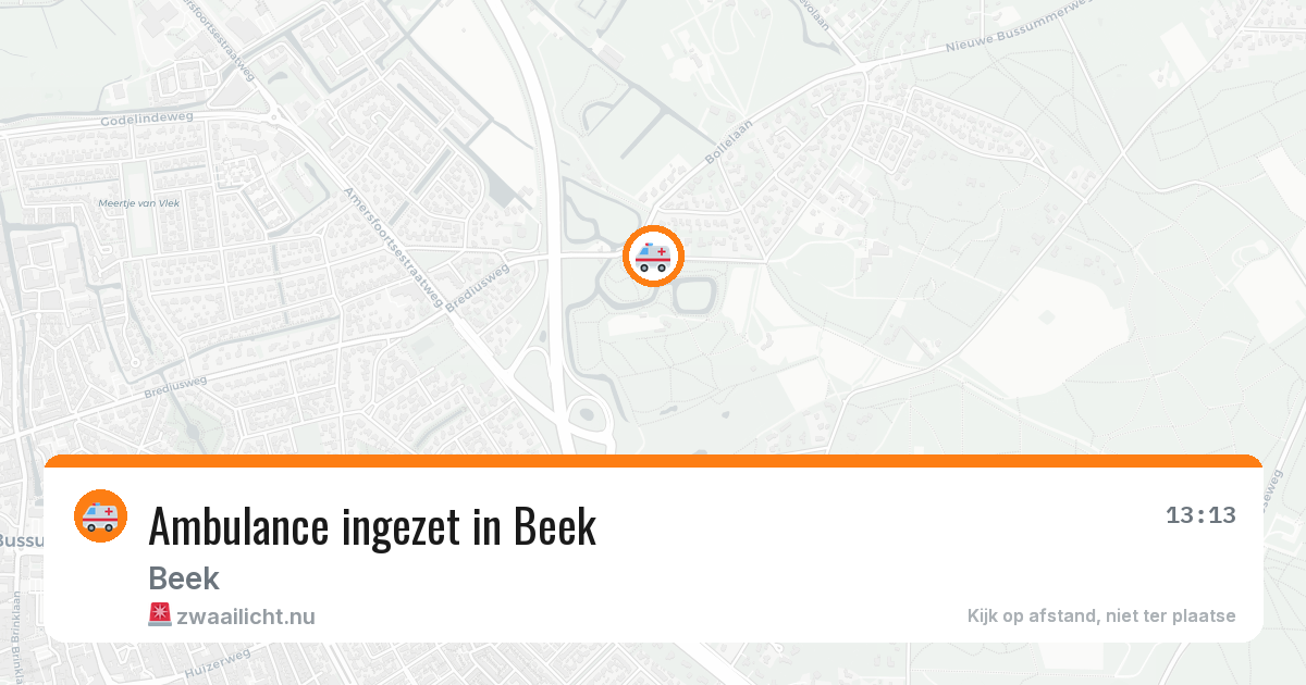 Ambulance ingezet in Beek — 16 jul 2026