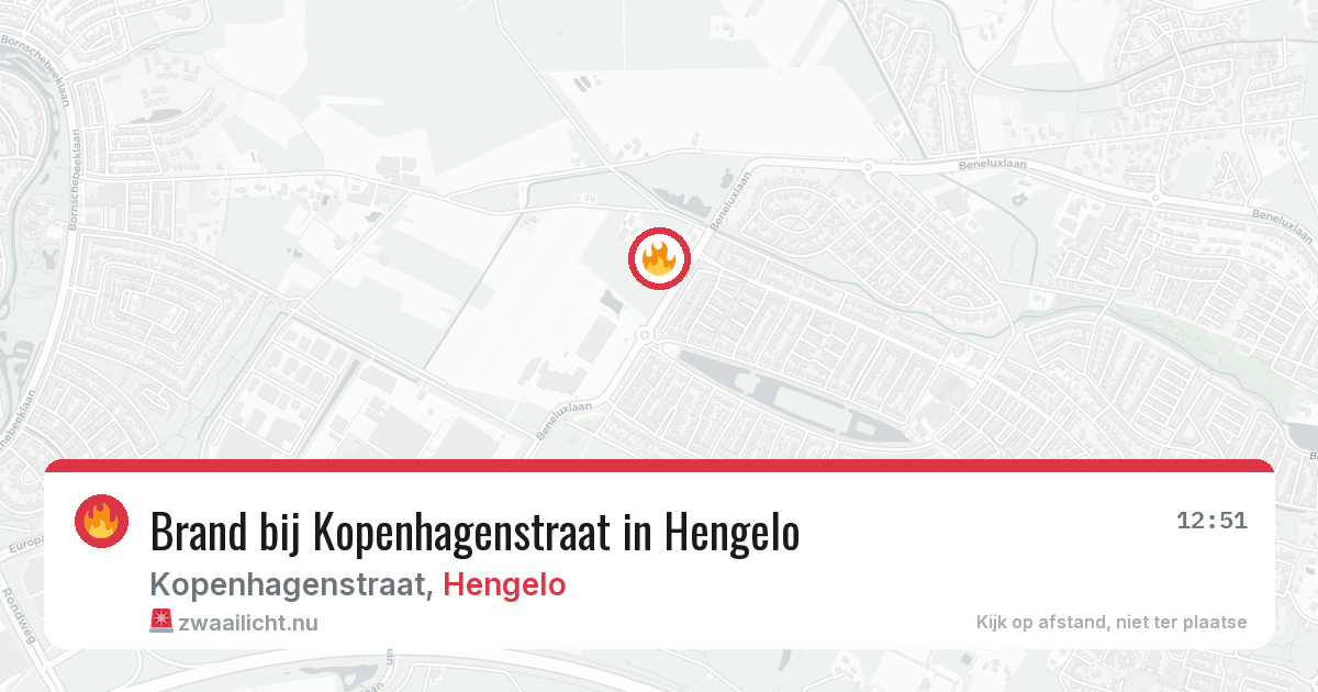 Brand bij Kopenhagenstraat in Hengelo — 19 mei 2026