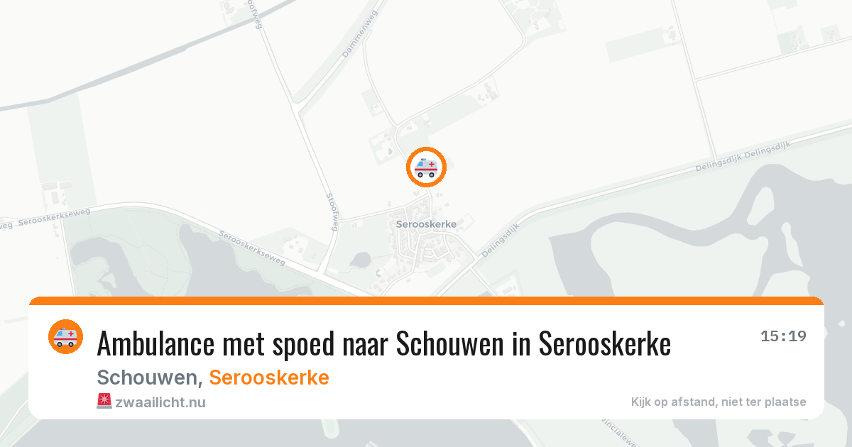 Ambulance met spoed naar Schouwen in Serooskerke — 5 jun 2026