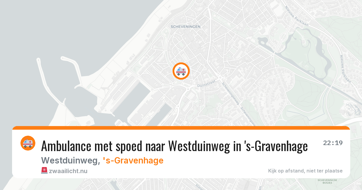 Ambulance met spoed naar Westduinweg in 's-Gravenhage — 26 jan 2026