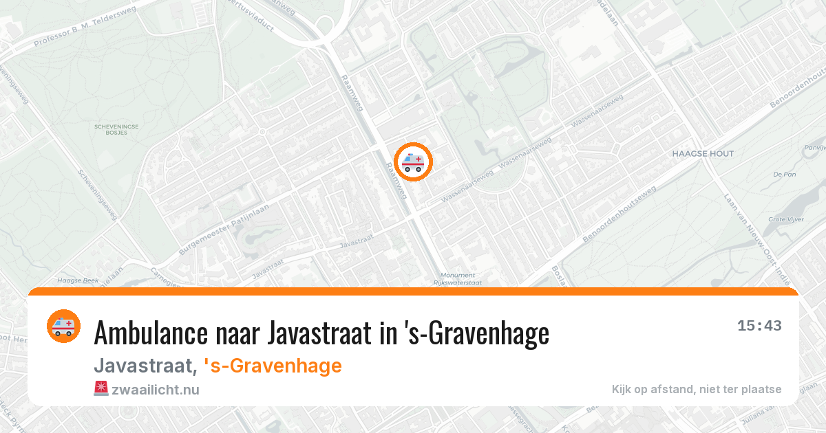 Ambulance naar Javastraat in 's-Gravenhage — 3 jun 2026