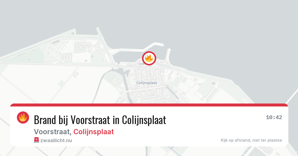 Brand bij Voorstraat in Colijnsplaat — 14 jul 2026