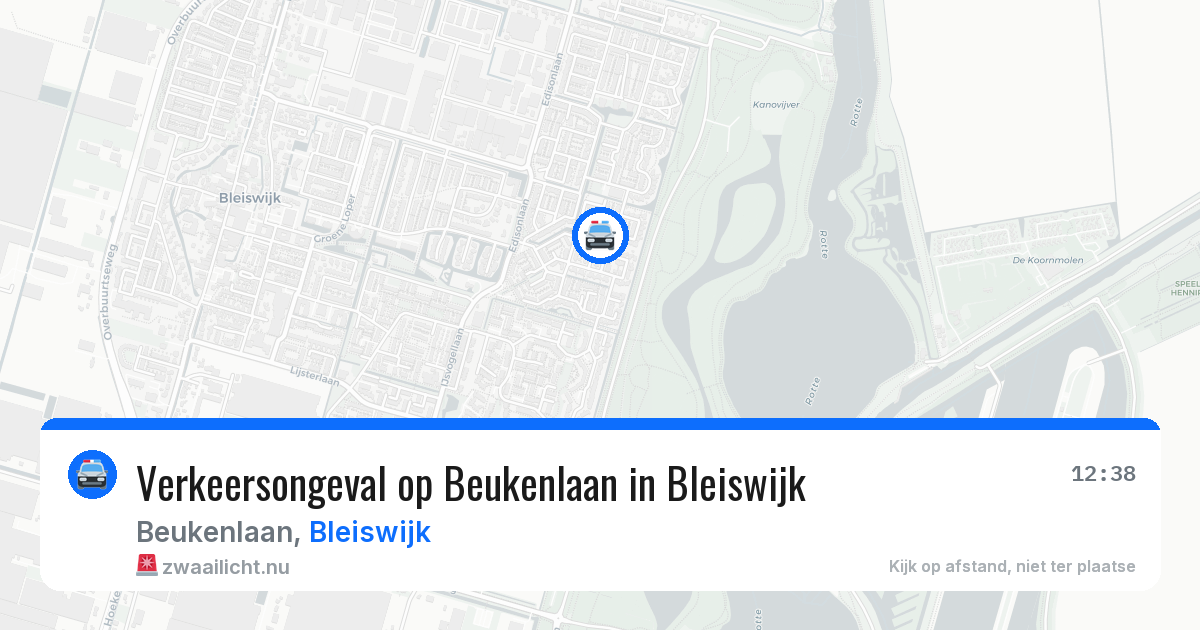 Verkeersongeval op Beukenlaan in Bleiswijk — 11 jul 2026