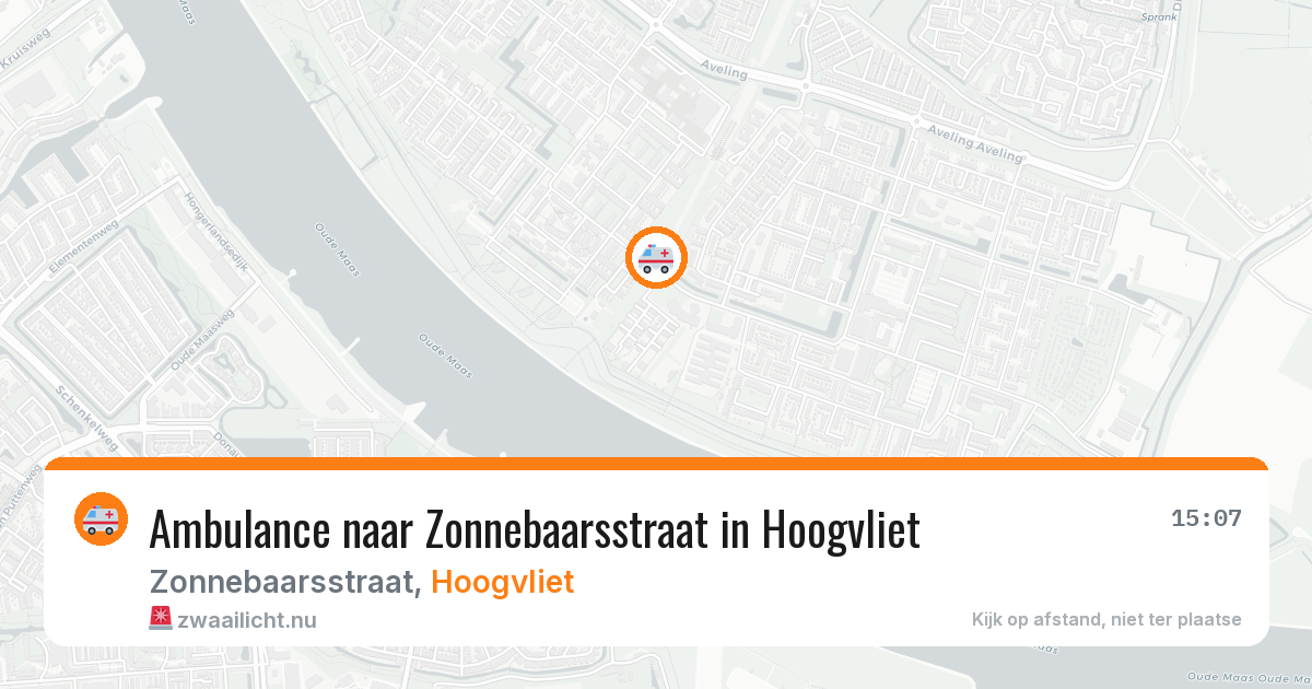 Ambulance naar Zonnebaarsstraat in Hoogvliet — 23 mrt 2026