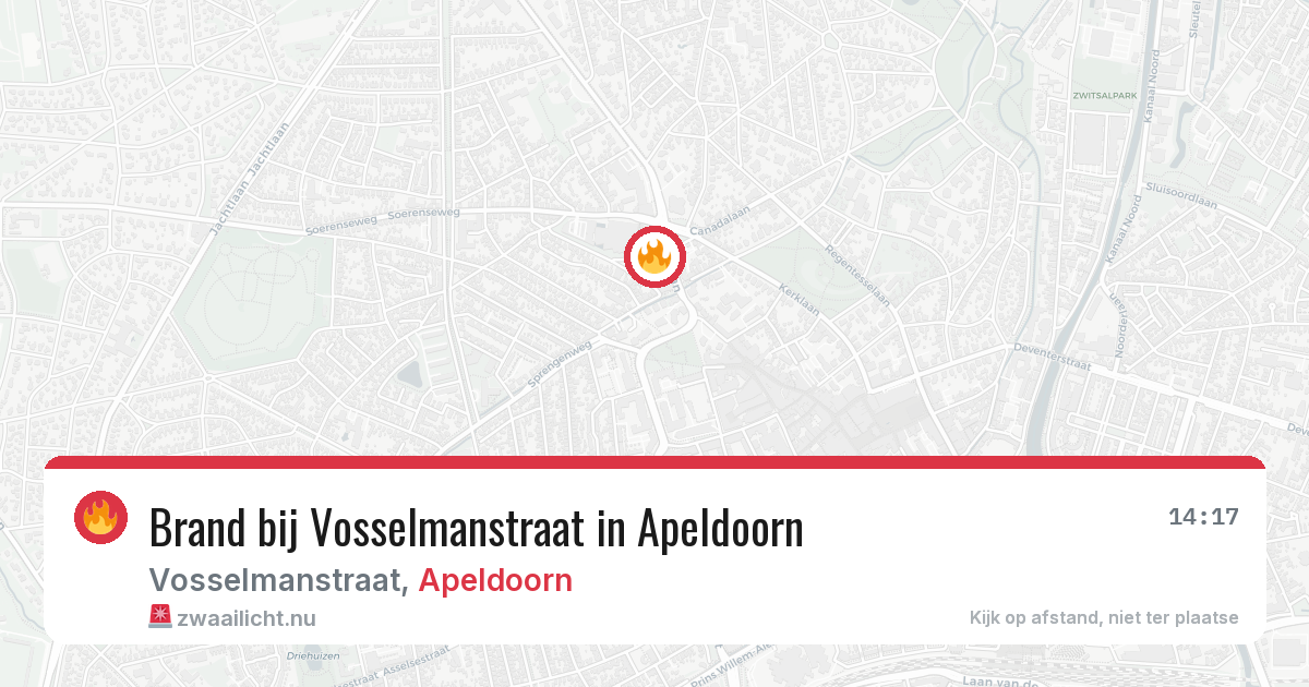 Brand bij Vosselmanstraat in Apeldoorn — 2 jun 2026