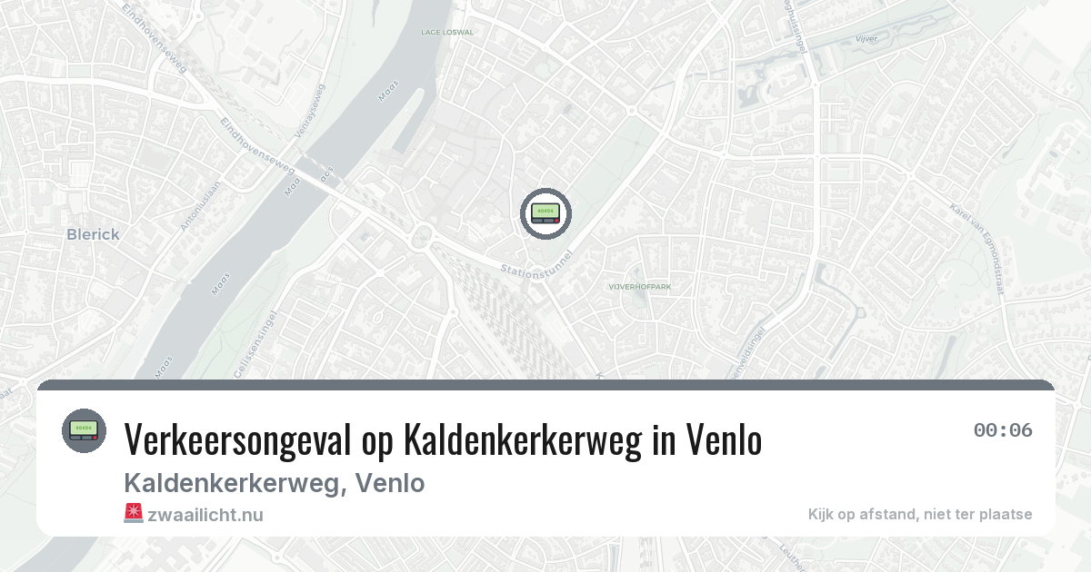 Verkeersongeval op Kaldenkerkerweg in Venlo — 25 jul 2026