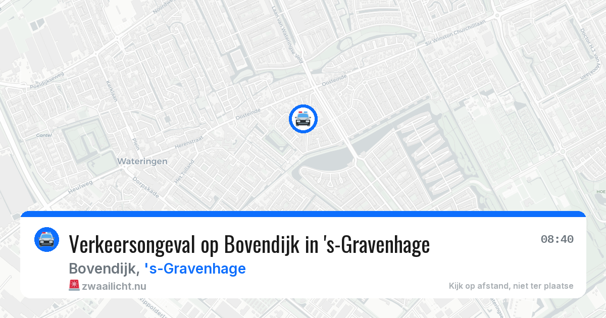 Verkeersongeval op Bovendijk in 's-Gravenhage — 14 apr 2026