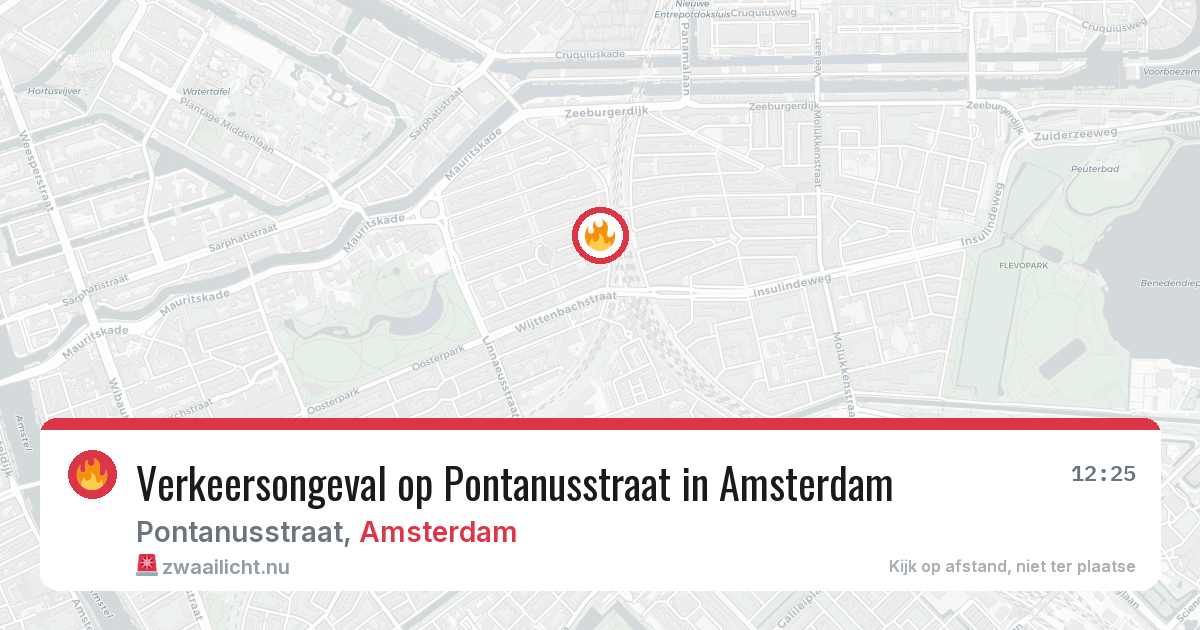 Verkeersongeval op Pontanusstraat in Amsterdam — 6 jun 2026