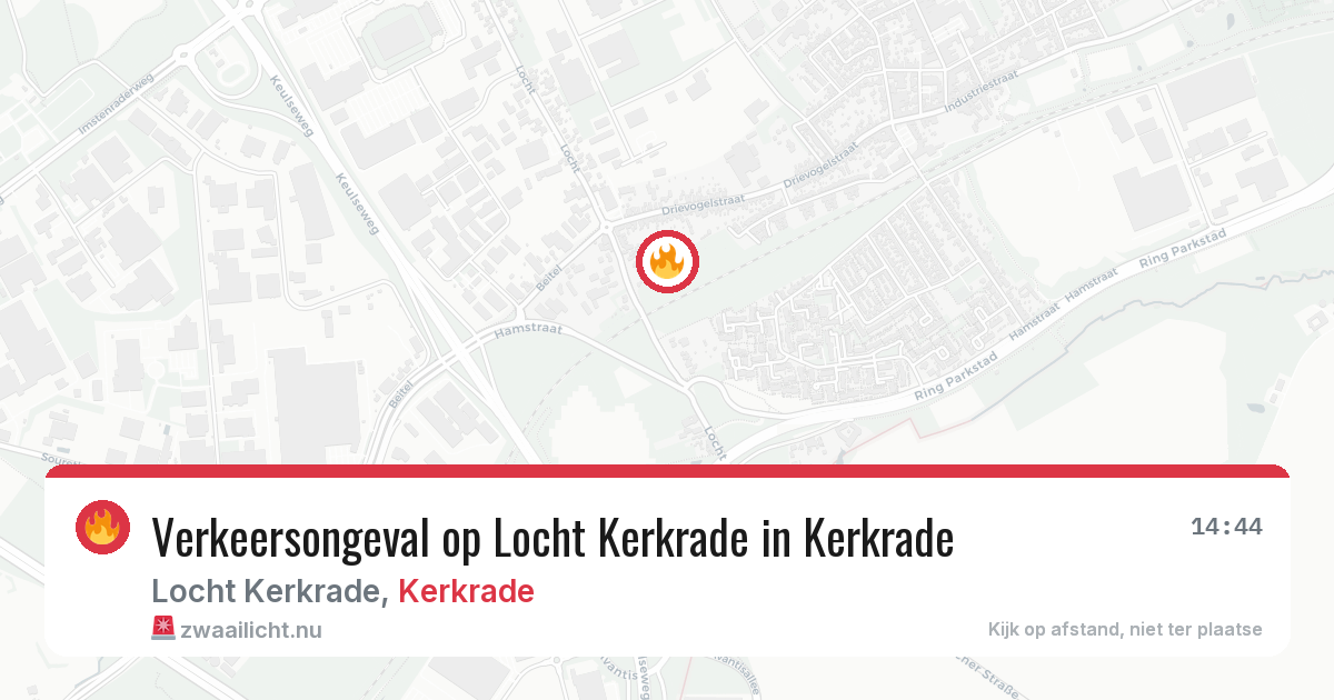 Verkeersongeval op Locht Kerkrade in Kerkrade — 22 feb 2026