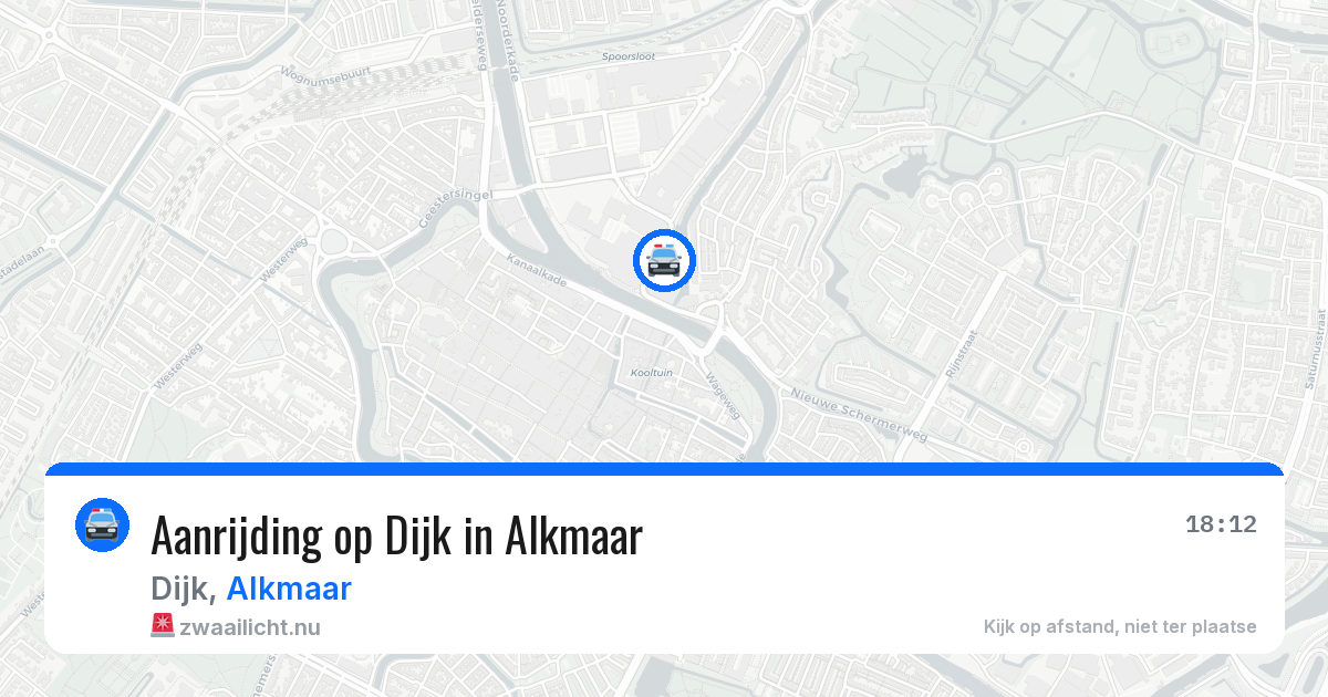 Aanrijding op Dijk in Alkmaar — 20 apr 2026