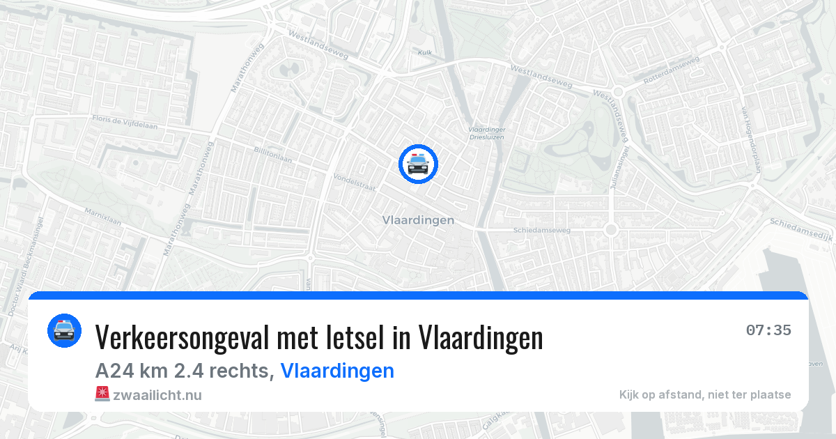 Verkeersongeval met letsel in Vlaardingen — 6 jun 2026