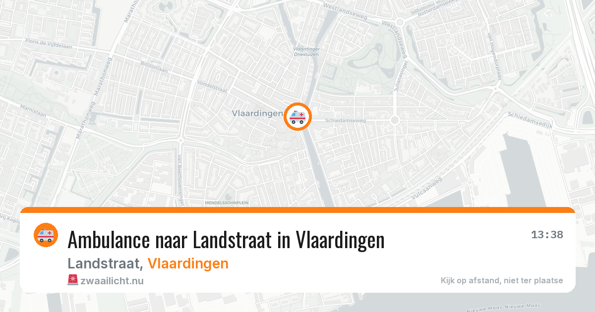 Ambulance naar Landstraat in Vlaardingen — 18 mrt 2026