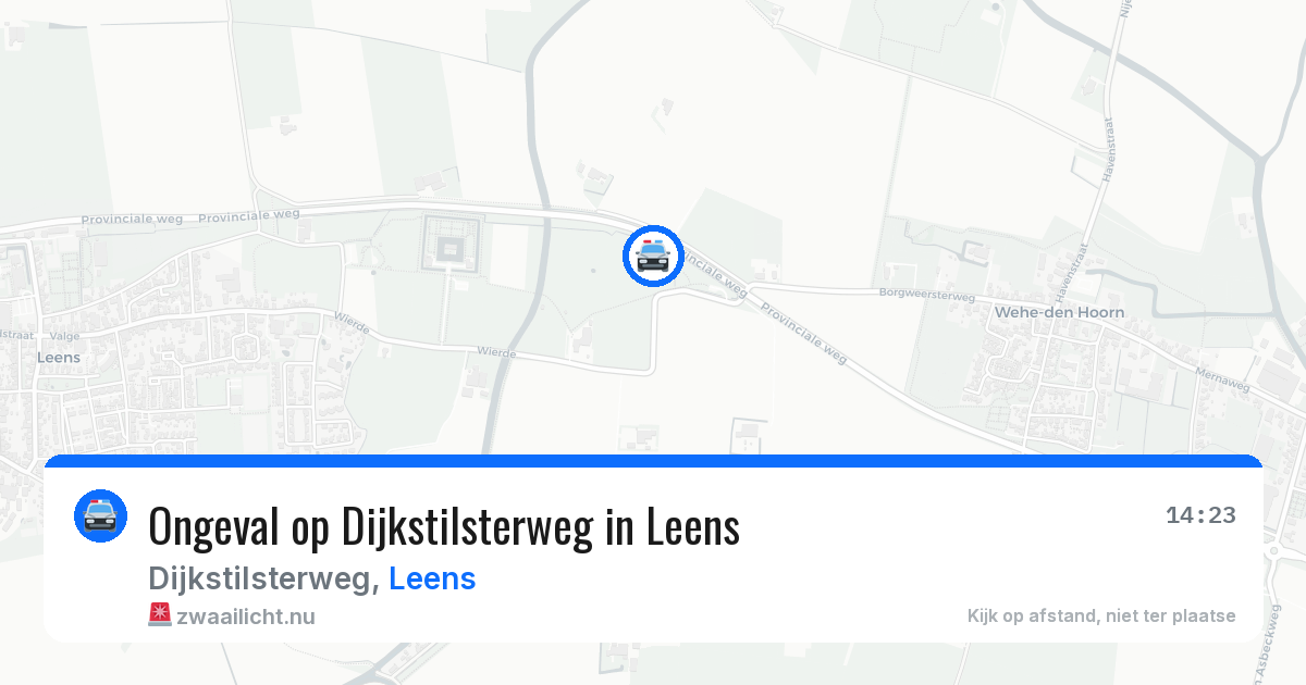 Ongeval op Dijkstilsterweg in Leens — 22 jul 2026