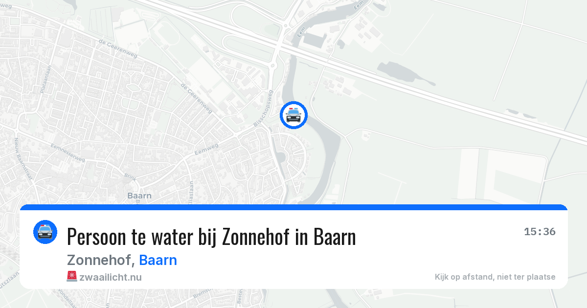 Persoon te water bij Zonnehof in Baarn — 4 jun 2026