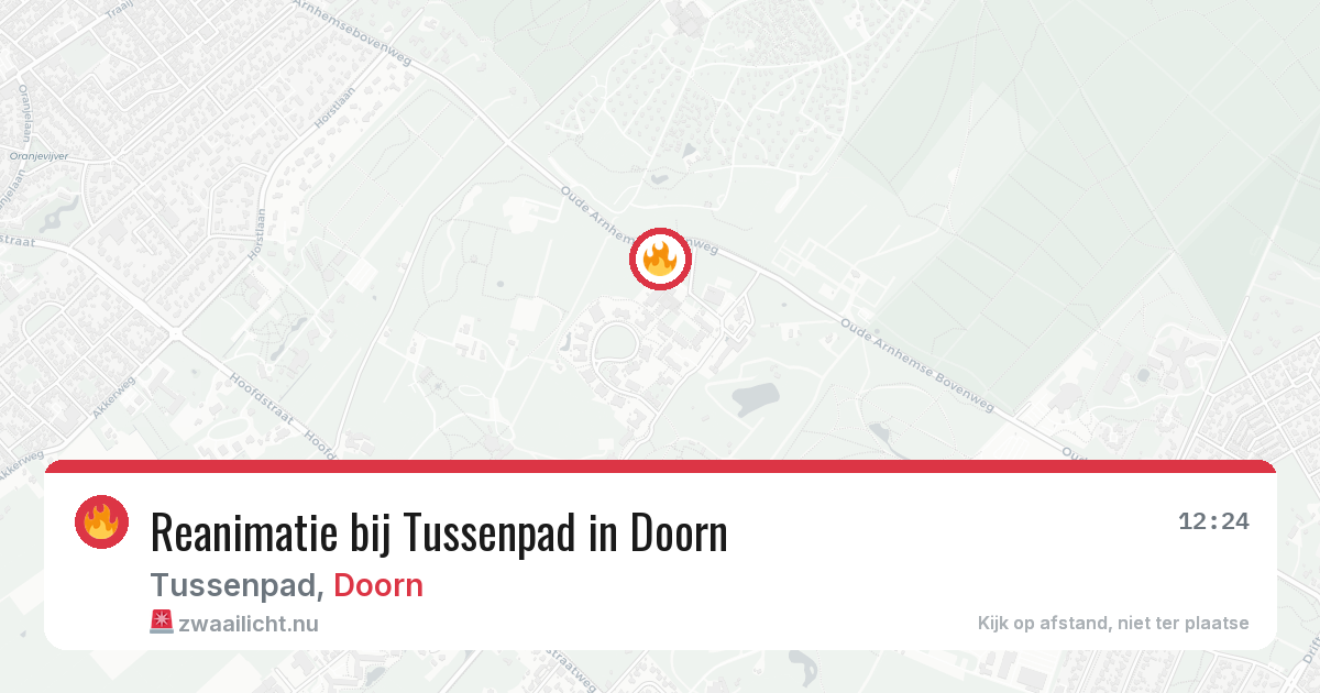 Reanimatie bij Tussenpad in Doorn — 13 feb 2026