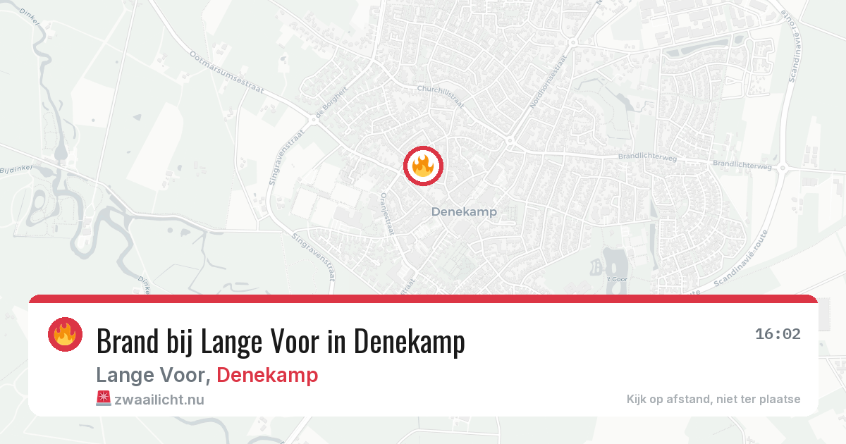 Brand bij Lange Voor in Denekamp — 5 jul 2026