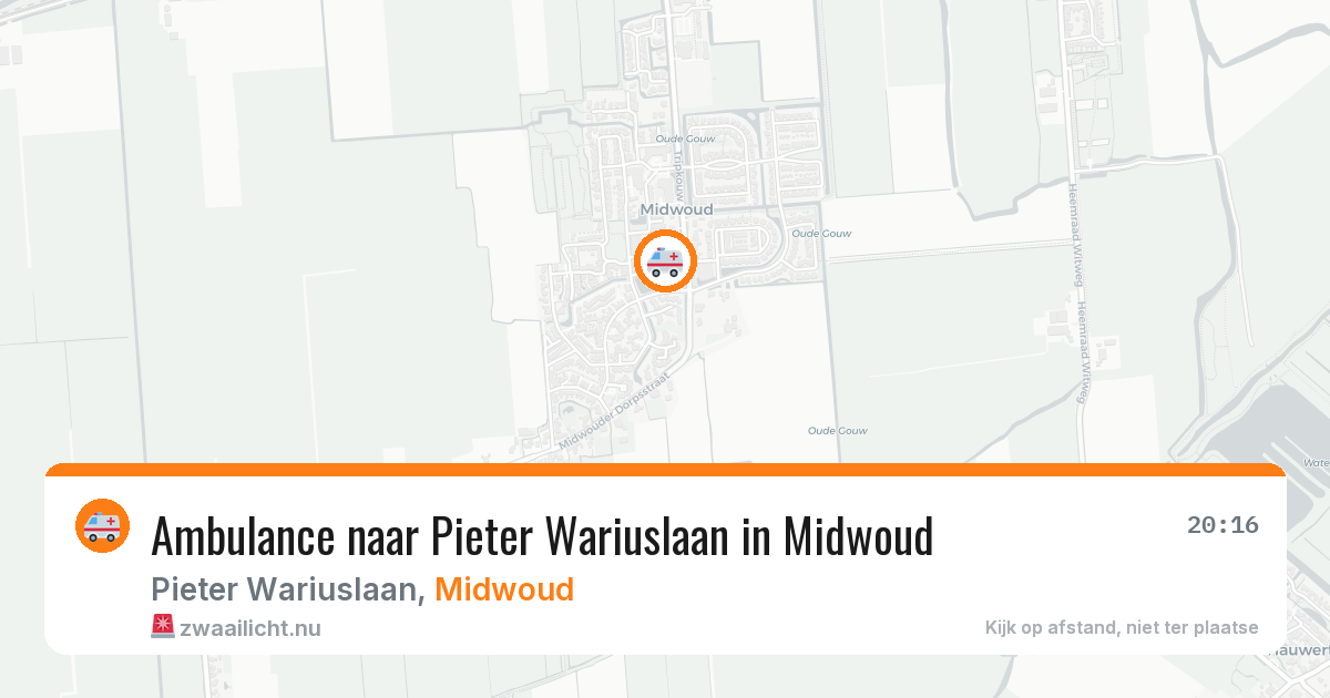 Ambulance naar Pieter Wariuslaan in Midwoud — 15 jul 2026