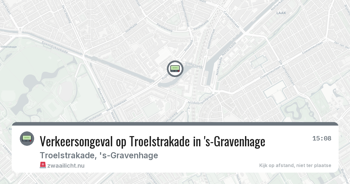 Verkeersongeval op Troelstrakade in 's-Gravenhage — 28 feb 2026