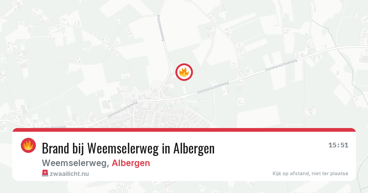 Brand bij Weemselerweg in Albergen — 11 jul 2026