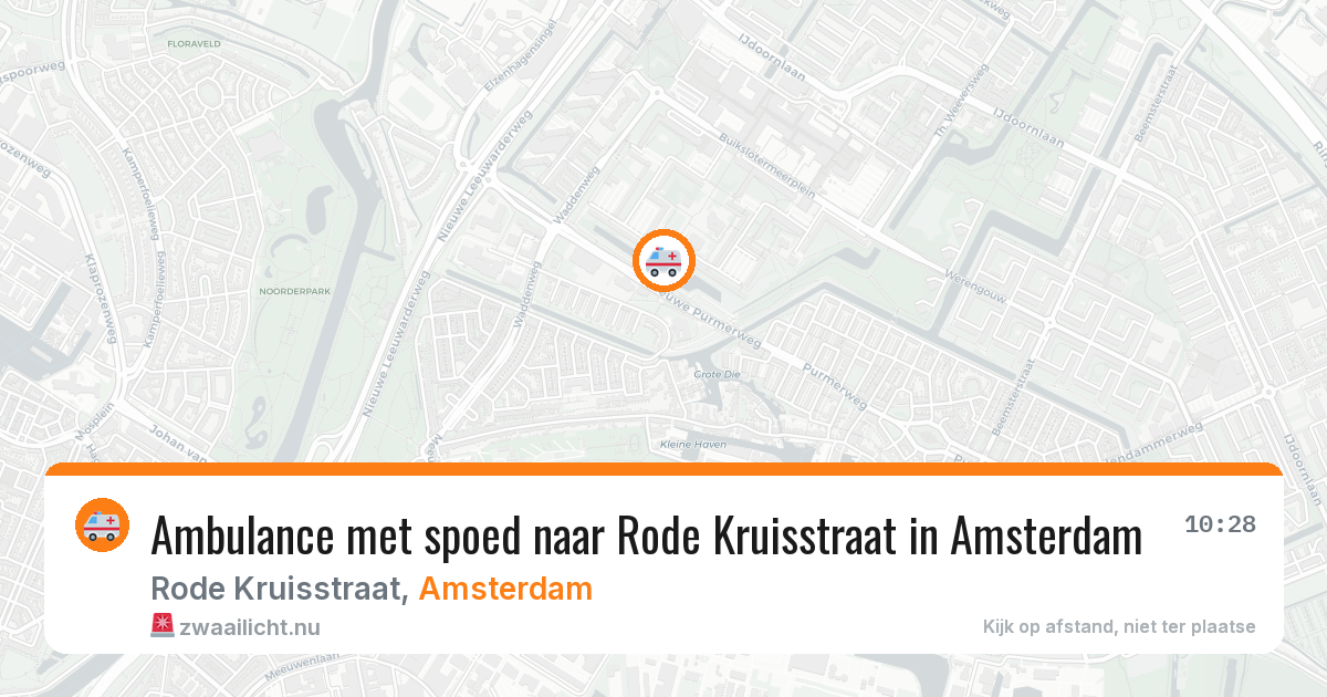 Ambulance met spoed naar Rode Kruisstraat in Amsterdam — 17 jul 2026