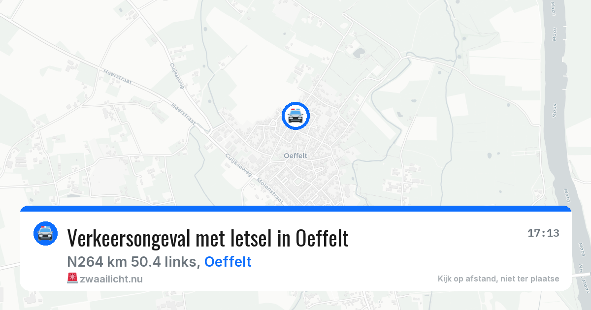 Verkeersongeval met letsel in Oeffelt — 11 mei 2026