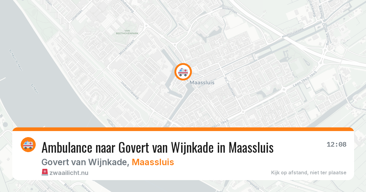 Ambulance naar Govert van Wijnkade in Maassluis — 10 jul 2026