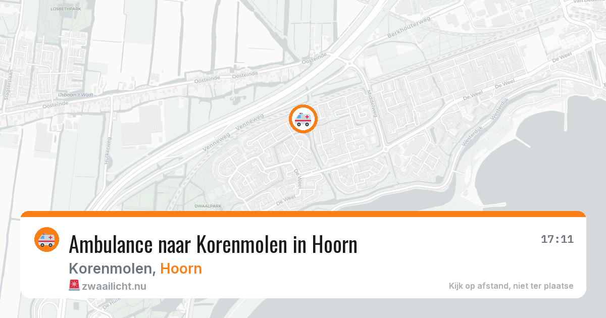 Ambulance naar Korenmolen in Hoorn — 7 mei 2026