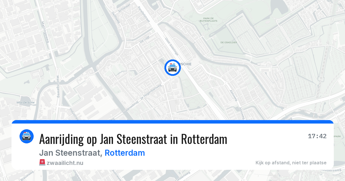 Aanrijding op Jan Steenstraat in Rotterdam — 11 jul 2026