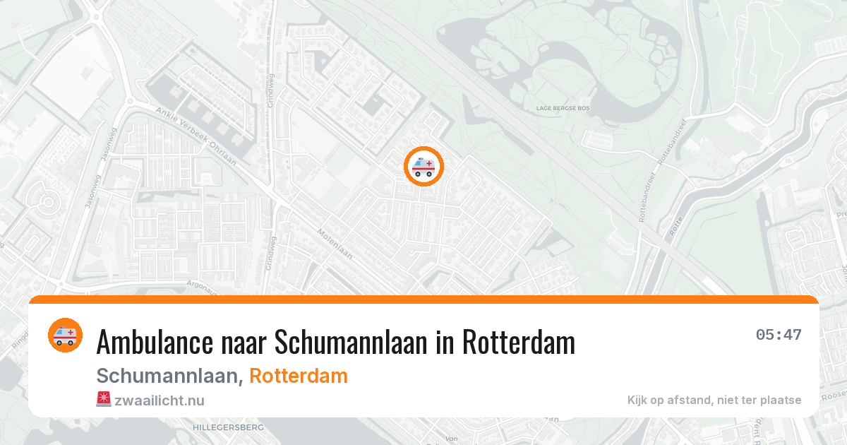 Ambulance naar Schumannlaan in Rotterdam — 14 jul 2026