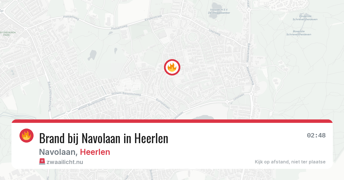 Brand bij Navolaan in Heerlen — 24 jul 2026