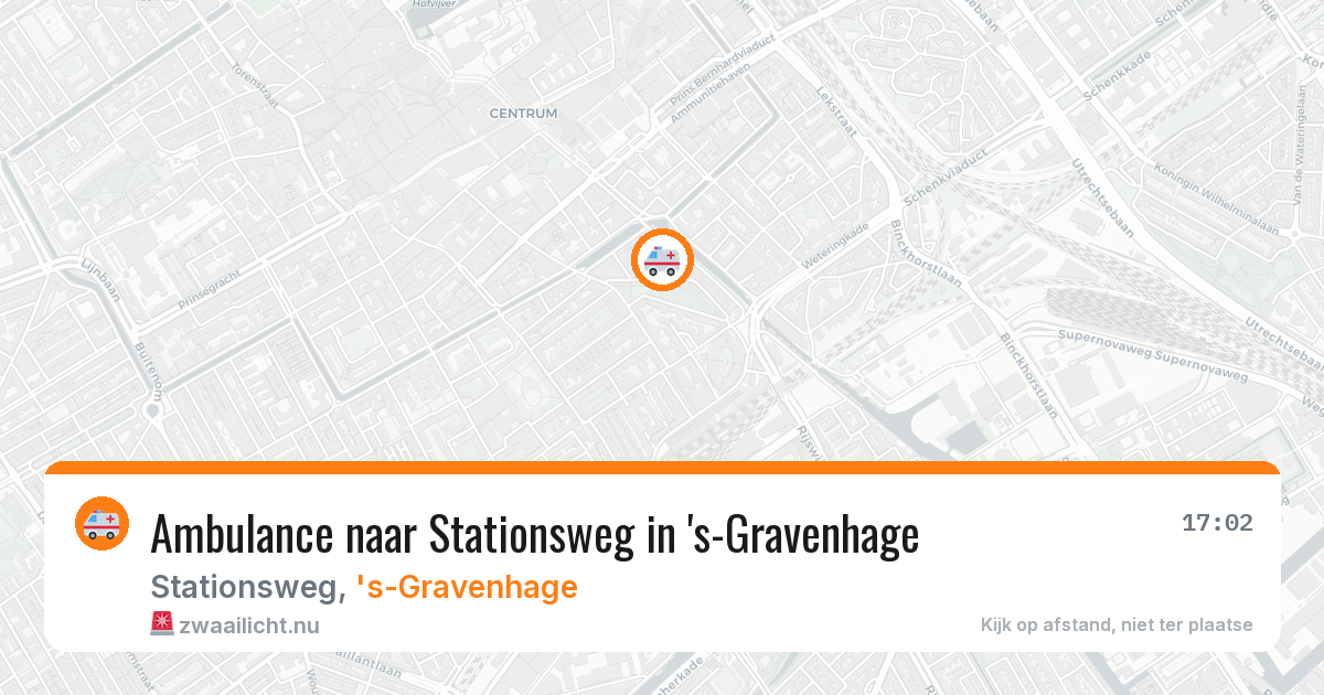 Ambulance naar Stationsweg in 's-Gravenhage — 30 mrt 2026