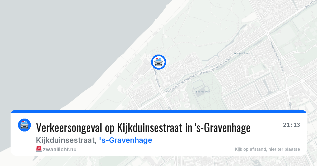Verkeersongeval op Kijkduinsestraat in 's-Gravenhage — 24 mei 2026