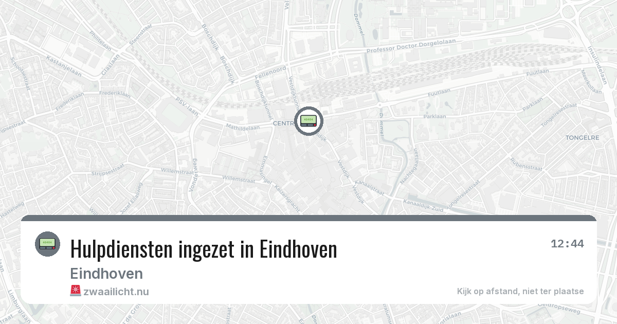Hulpdiensten ingezet in Eindhoven — 11 apr 2026 | 🚨 Zwaailicht.nu