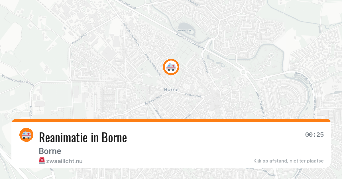 Reanimatie in Borne — 20 jul 2026