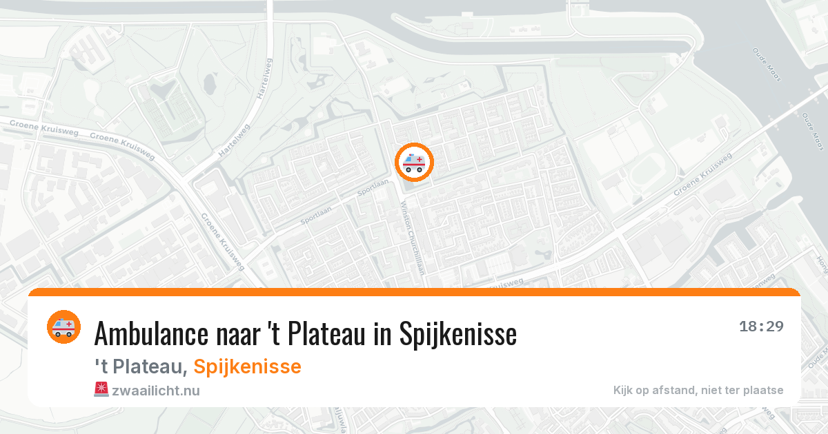 Ambulance naar 't Plateau in Spijkenisse — 11 jul 2026