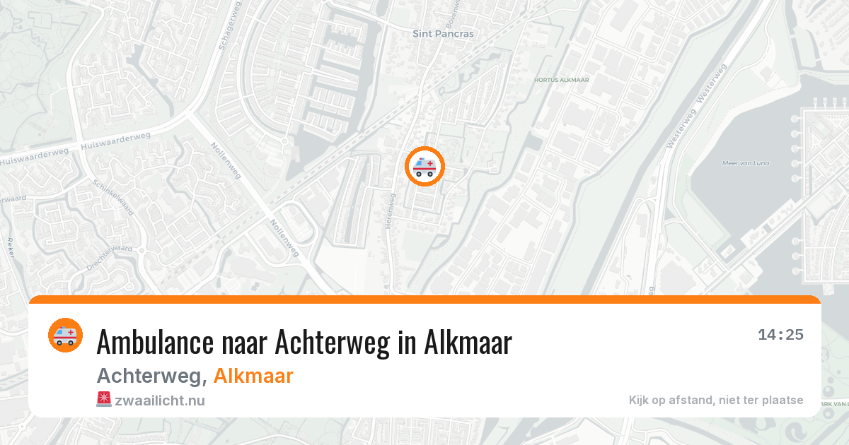 Ambulance naar Achterweg in Alkmaar — 31 mei 2026
