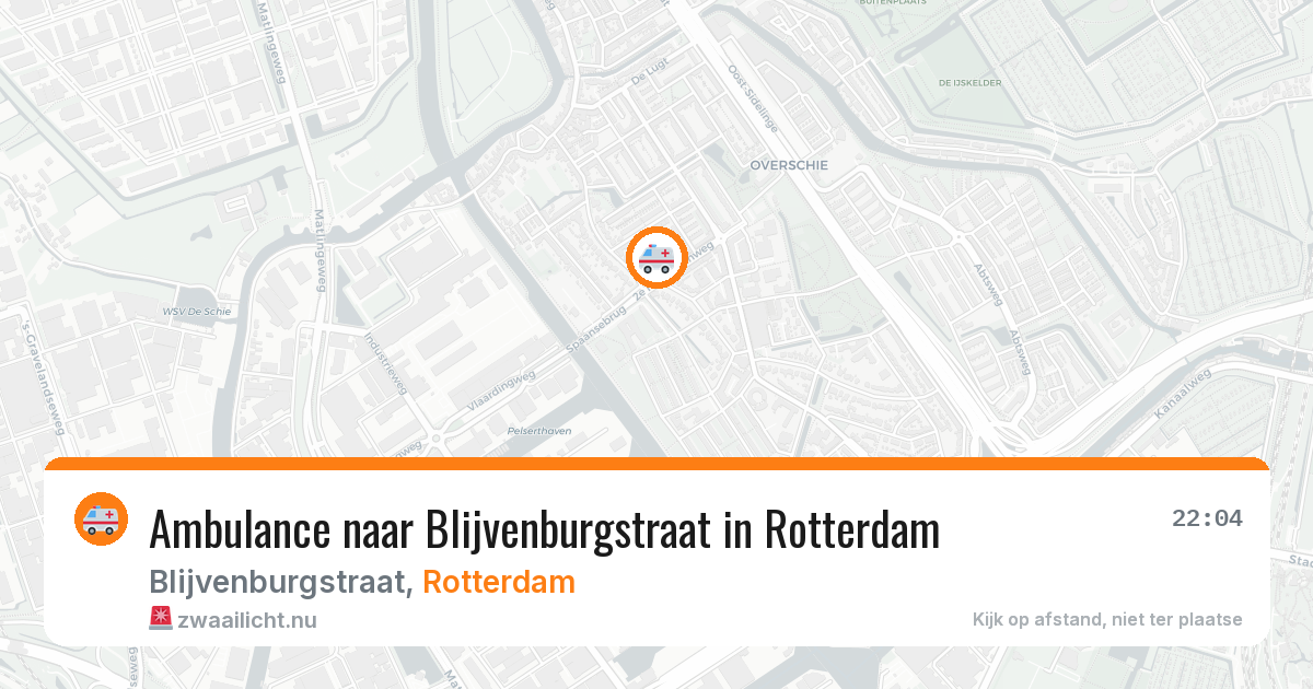 Ambulance naar Blijvenburgstraat in Rotterdam — 14 mei 2026