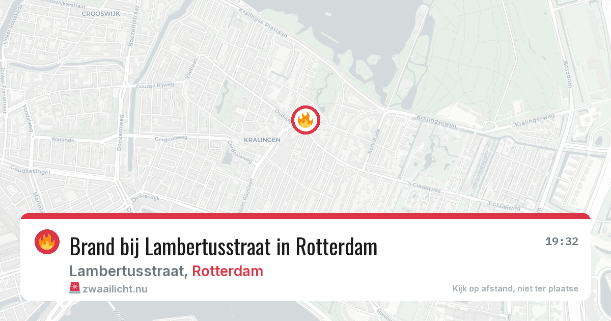 Brand bij Lambertusstraat in Rotterdam — 4 jun 2026