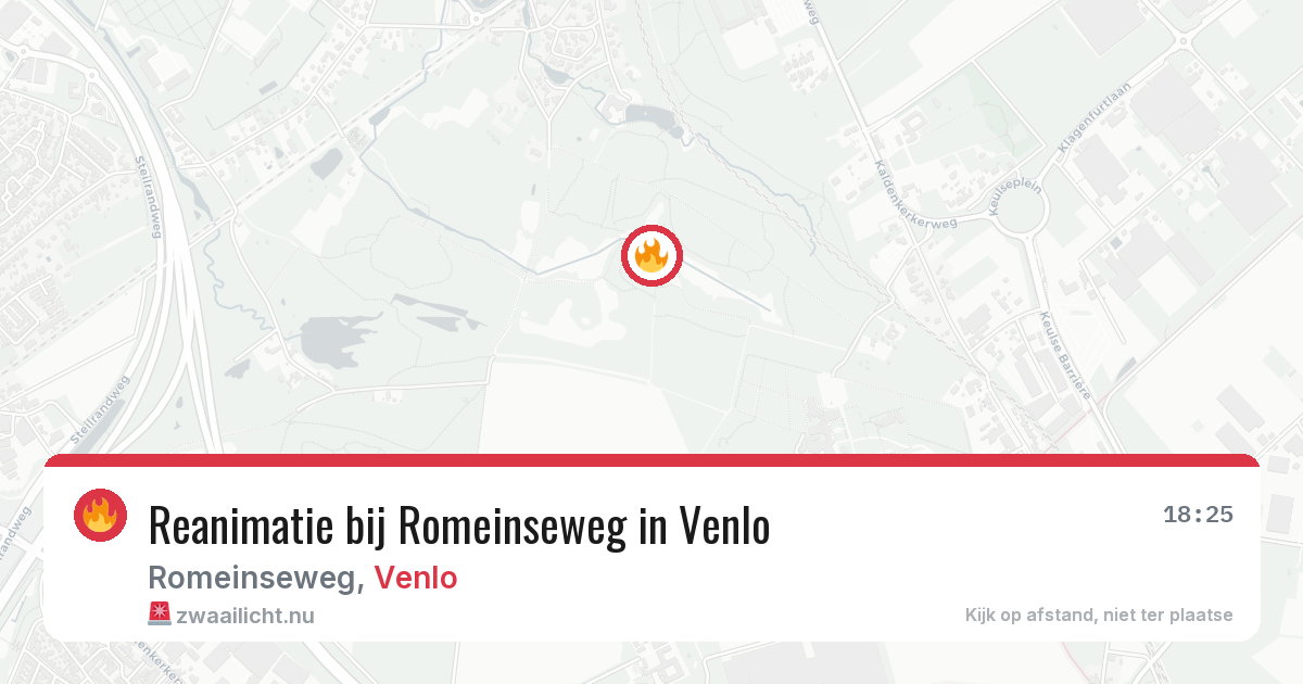 Reanimatie bij Romeinseweg in Venlo — 11 jul 2026