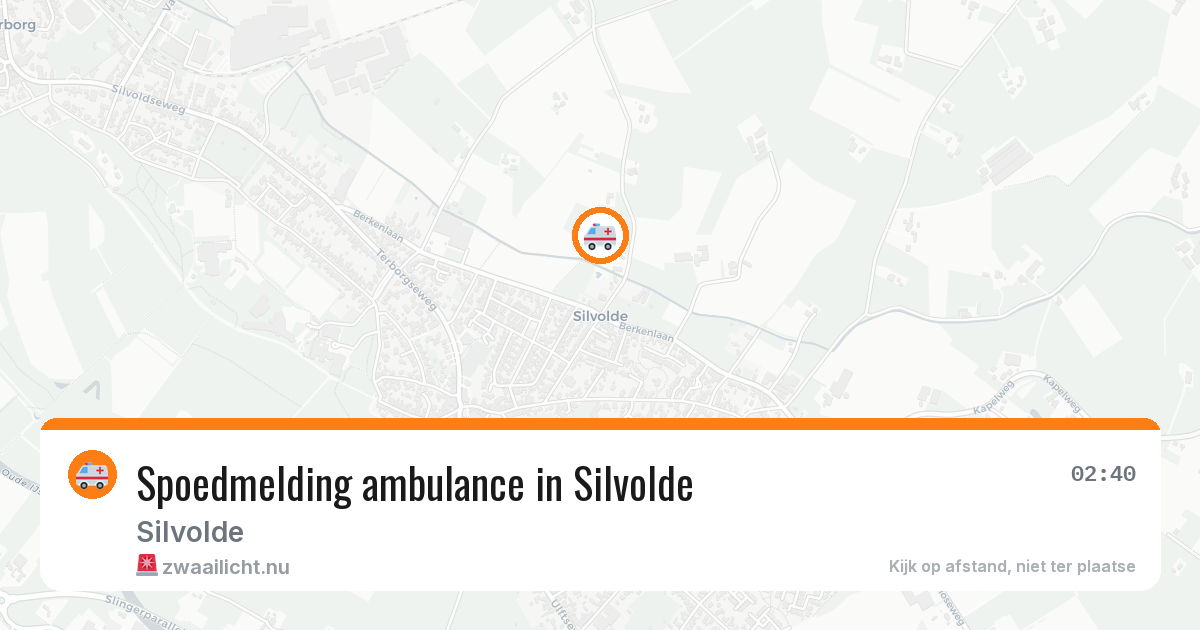 Spoedmelding ambulance in Silvolde — 17 jul 2026