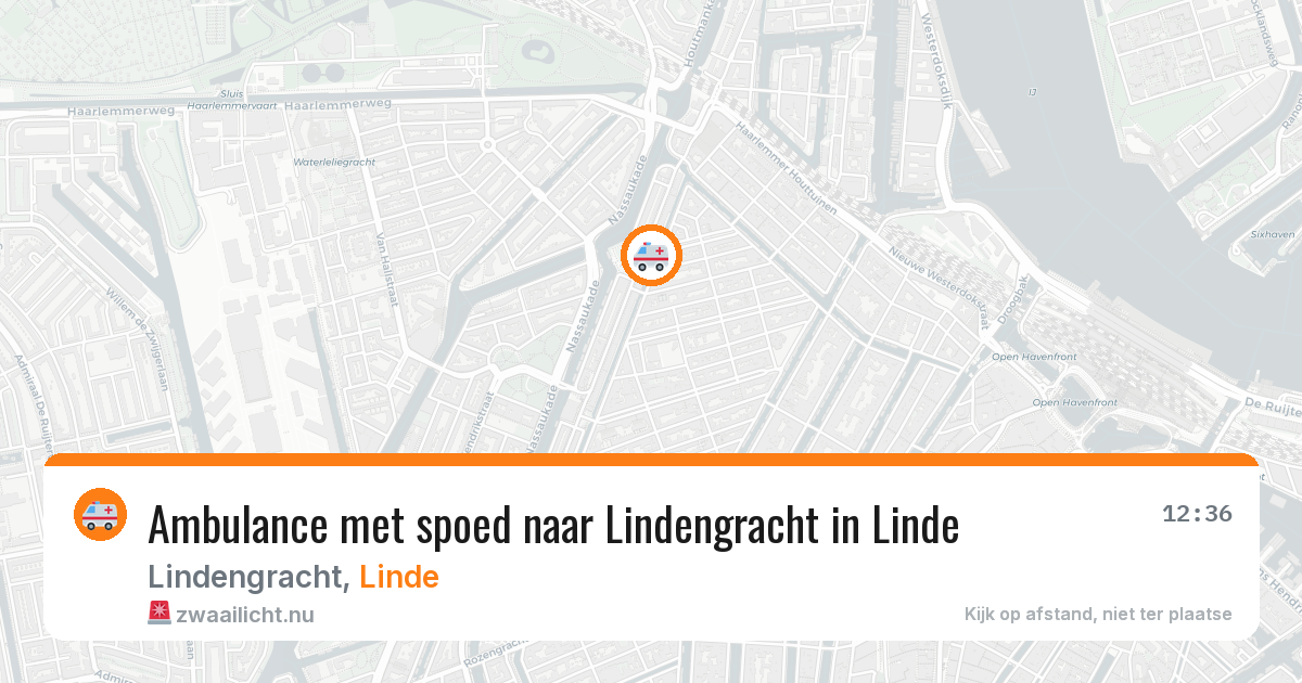 Ambulance met spoed naar Lindengracht in Linde — 24 apr 2026