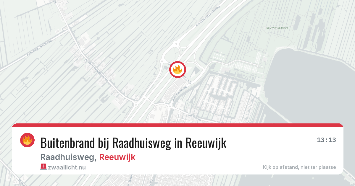 Buitenbrand bij Raadhuisweg in Reeuwijk — 6 jul 2026