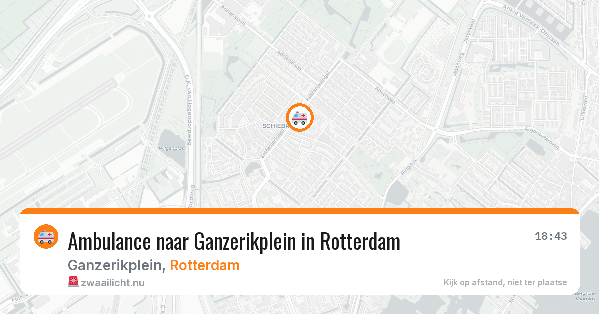 Ambulance naar Ganzerikplein in Rotterdam — 24 mrt 2026
