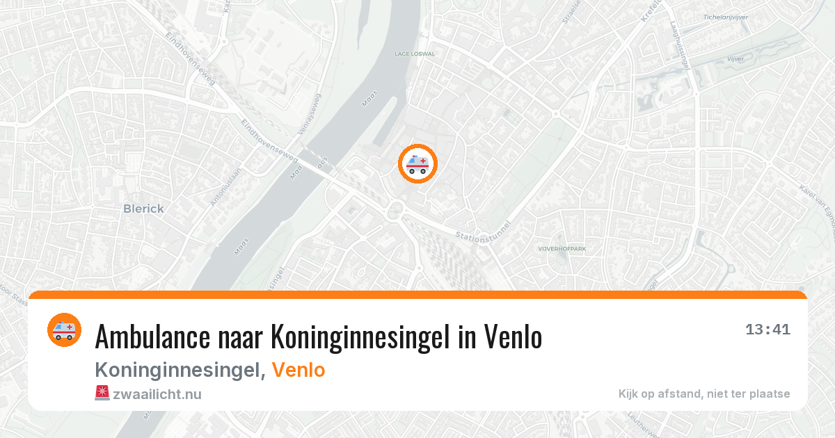 Ambulance naar Koninginnesingel in Venlo — 9 jul 2026