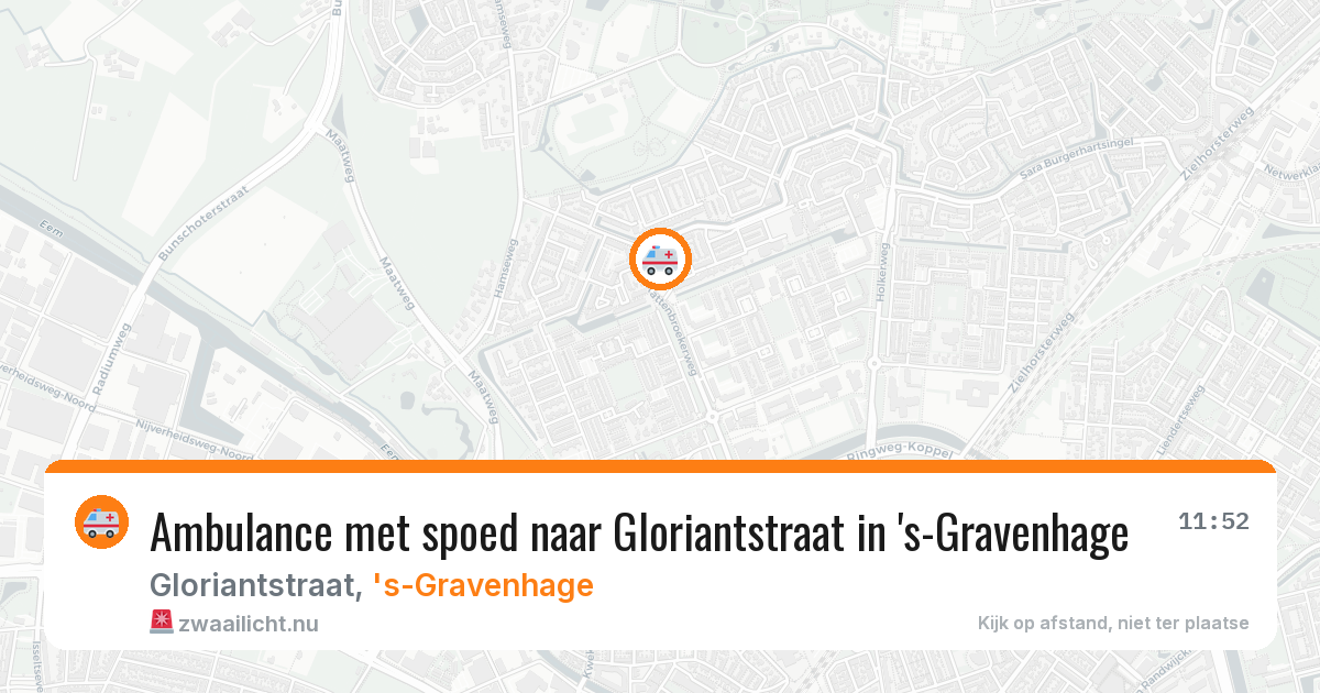 Ambulance met spoed naar Gloriantstraat in 's-Gravenhage — 17 jan 2026