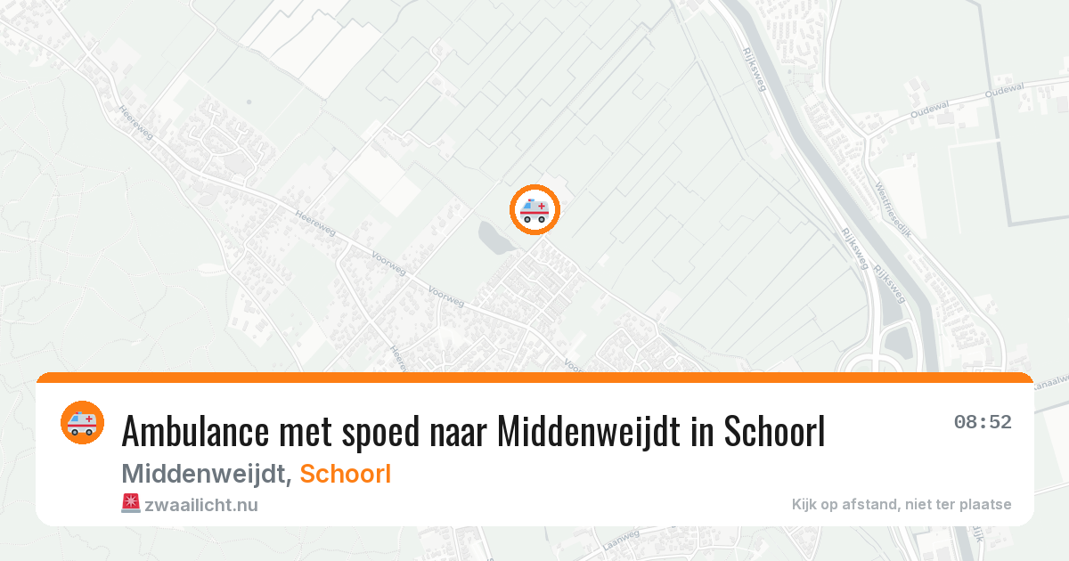 Ambulance met spoed naar Middenweijdt in Schoorl — 5 mei 2026
